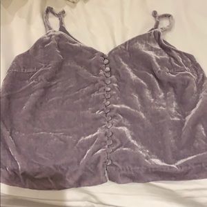 Thrifted madewell velvet tank